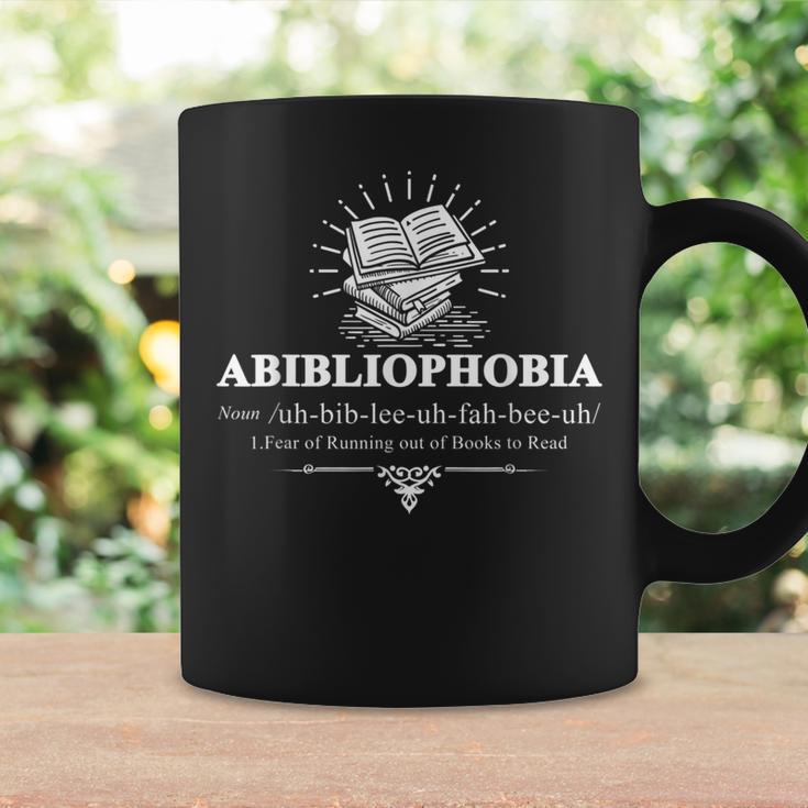 Abibliophobia Fear Of Running Out Of Books Novel Library Graphic Print Coffee Mug Gifts ideas