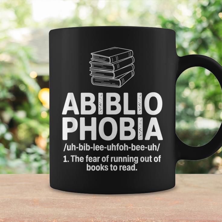 Abibliophobia Reading Fear Of No Books Definition Graphic Print Coffee Mug Gifts ideas