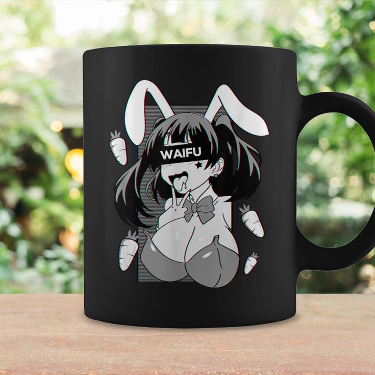 Ahegao Lewd アニメ 顔とウサギの女の子 コスチューム オタク用 コーヒーマグ ギフトのアイデア