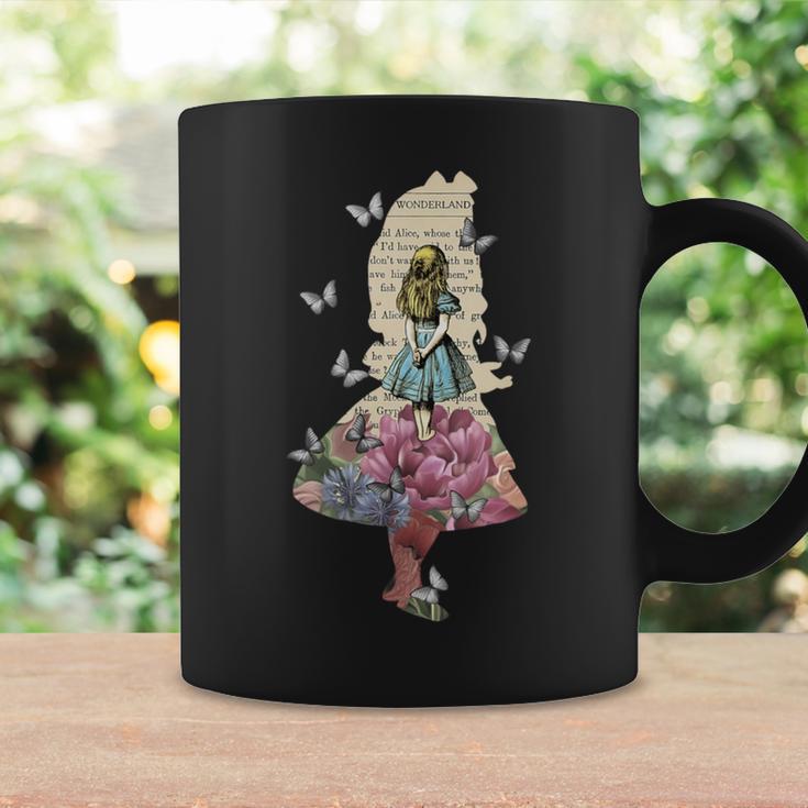 Alice In Wonderland Magical Garden Vintage Book Graphic Print Coffee Mug Gifts ideas