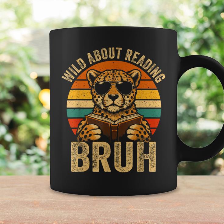 Animal Print Clothes Wild About Reading Bruh Kids Book Lover Graphic Print Coffee Mug Gifts ideas