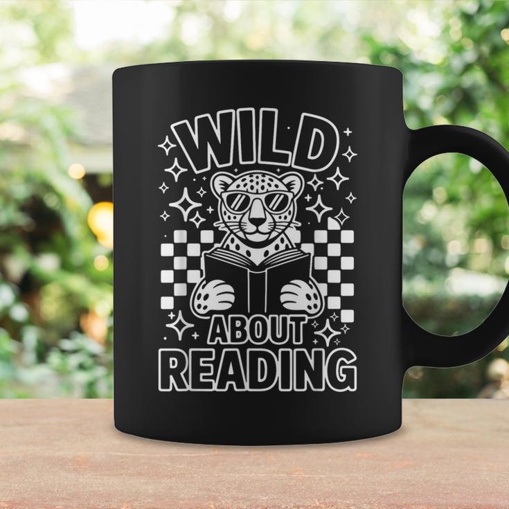 Animal Print Read A Book Character Kids Wild About Reading Graphic Print Coffee Mug Gifts ideas