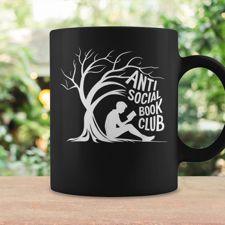 Anti Social Book Club Introvert Reader Bibliophile Graphic Print Coffee Mug Gifts ideas