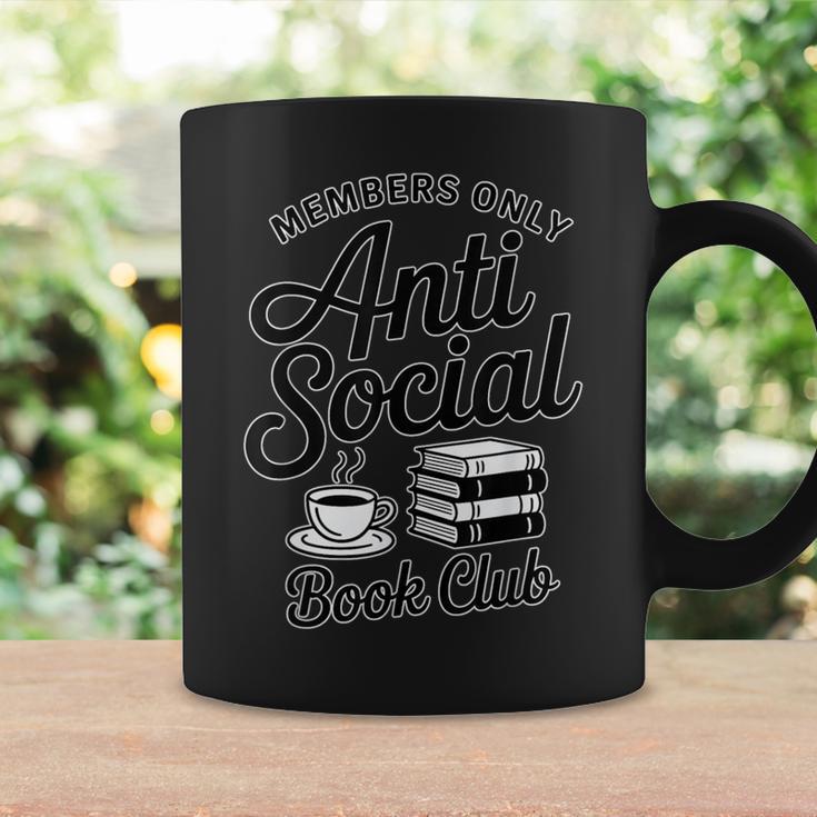 Anti-Social Books Club Members Reading Coffee Lover Graphic Print Coffee Mug Gifts ideas