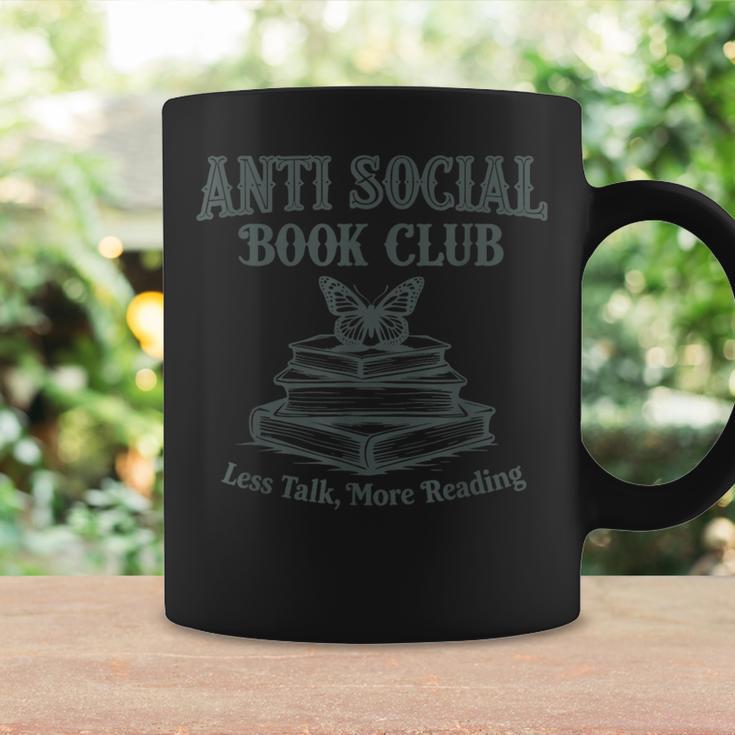 Antisocial Book Club Less Talk More Reading Graphic Print Coffee Mug Gifts ideas