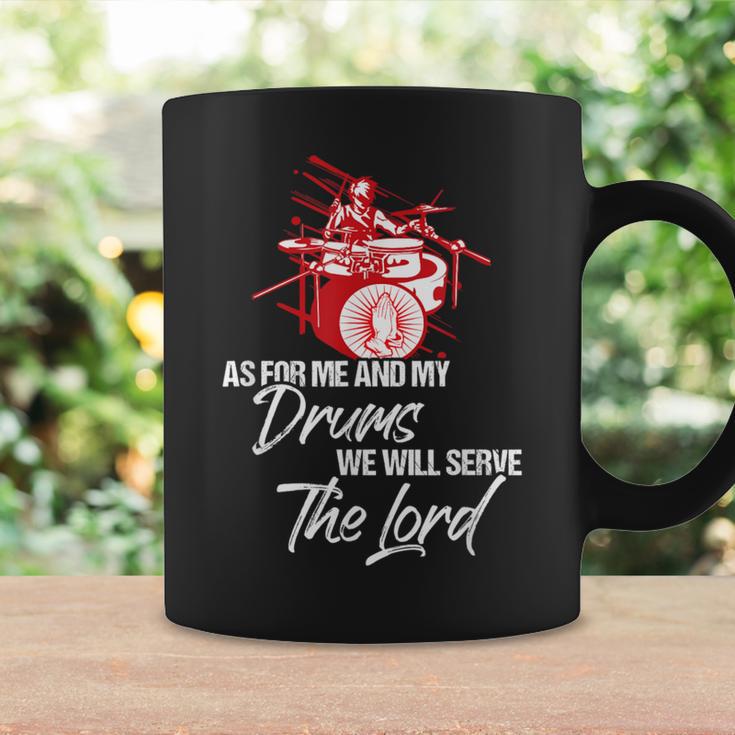 As For Me And My Drums We Willerve The Lord Drummer コーヒーマグ ギフトのアイデア