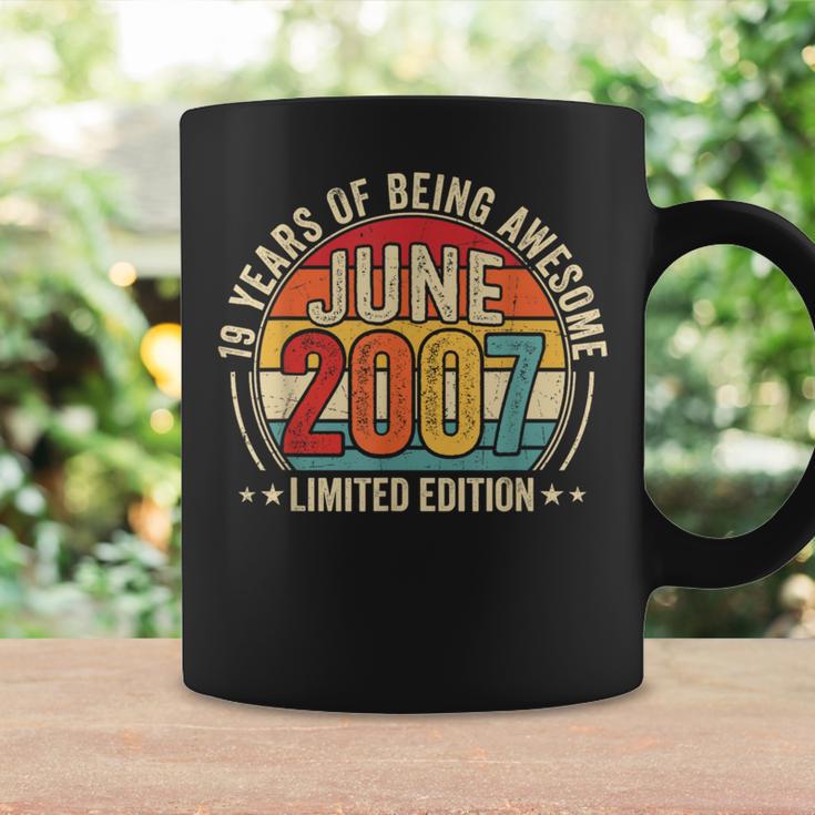 Awesomeince June 2007 ビンテージ レトロ 19歳の誕生日 メンズ コーヒーマグ ギフトのアイデア