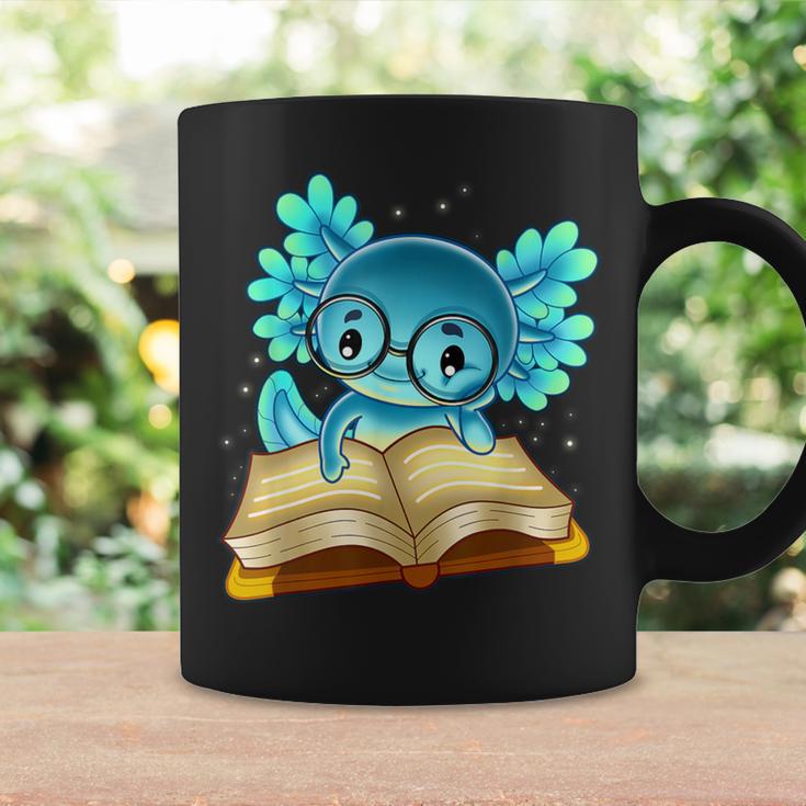 Axolotl Read Book Ambystoma Mexicanum Mexican Walking Fish Graphic Print Coffee Mug Gifts ideas