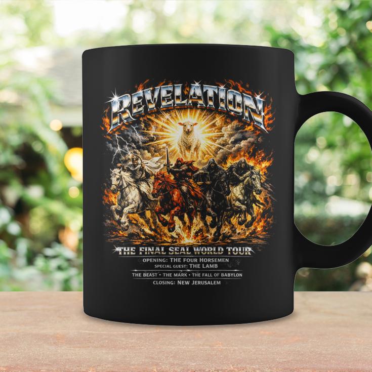 ON Back Book Of Revelation 4 Horsemen Of The Apocalypse Graphic Print Coffee Mug Gifts ideas