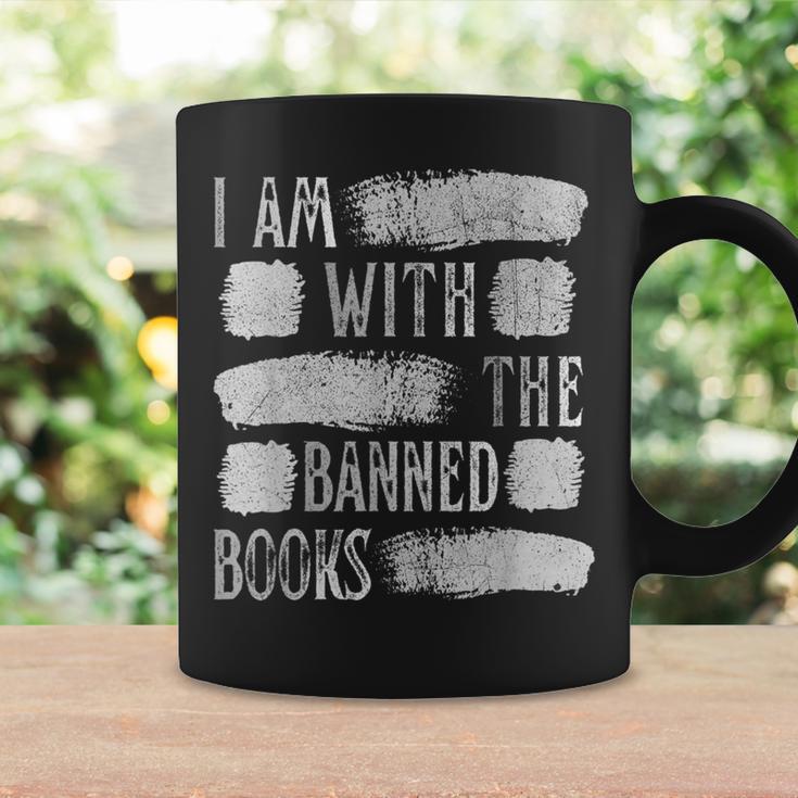 I Am With The Banned Books Reading Lovers Protest Book Bans Graphic Print Coffee Mug Gifts ideas