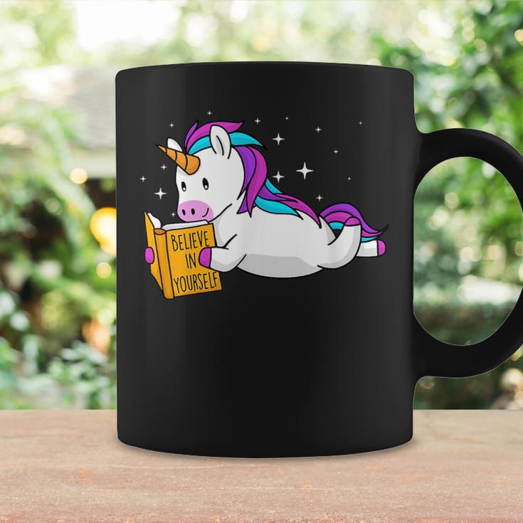 Believe In Yourself Book Lover Reading Bookworm Reader Graphic Print Coffee Mug Gifts ideas