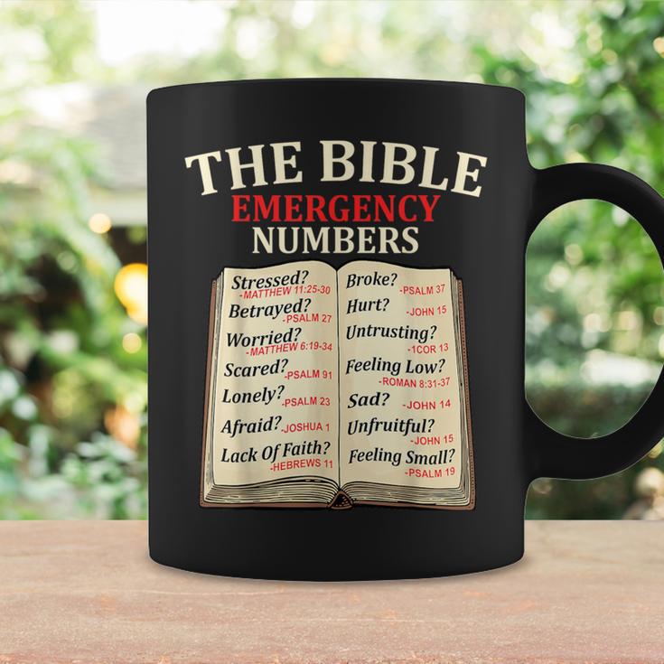 The Bible Book Of Emergency Numbers Religious Christian Graphic Print Coffee Mug Gifts ideas