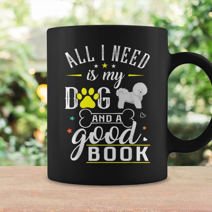Bichon Frise Dog Saying Drawing Books Reading Graphic Print Coffee Mug Gifts ideas