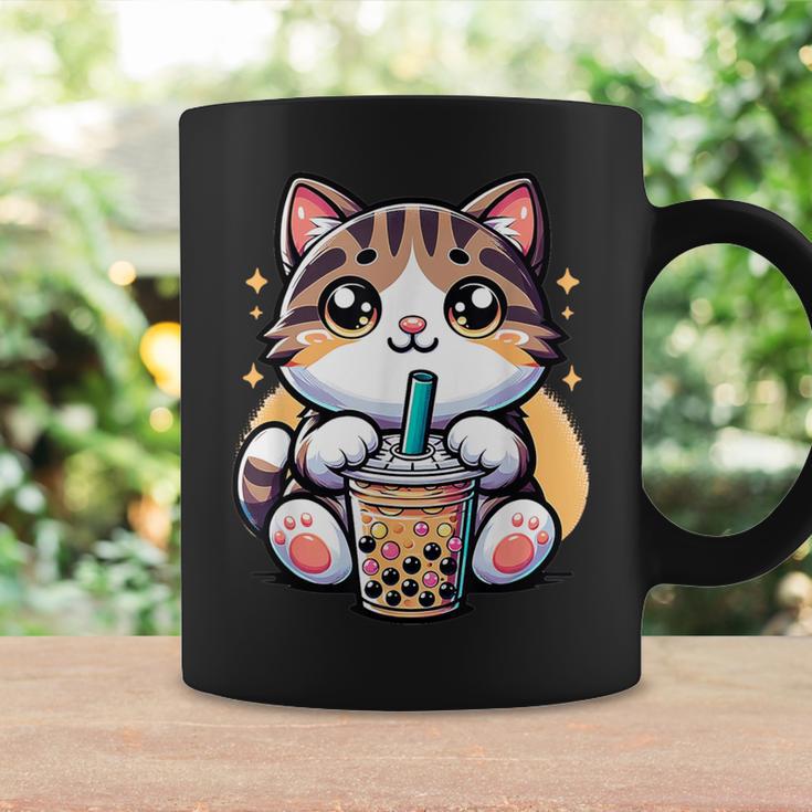 Boba Cat Drinking Boba Kitten Kawaii 日本人 男性 女性 キッズ コーヒーマグ ギフトのアイデア