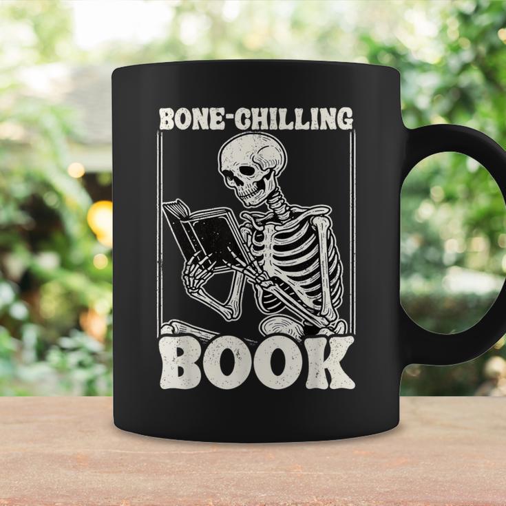 Bone-Chilling Book Skeleton Reading Bookworm Book Lovers Graphic Print Coffee Mug Gifts ideas