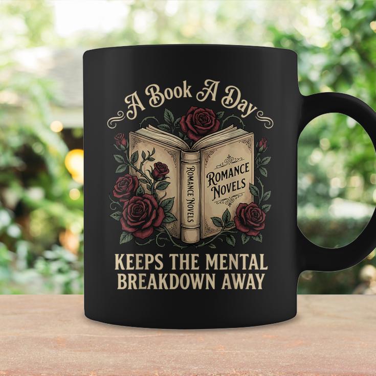 A Book A Day Keeps The Mental Breakdown Away Graphic Print Coffee Mug Gifts ideas