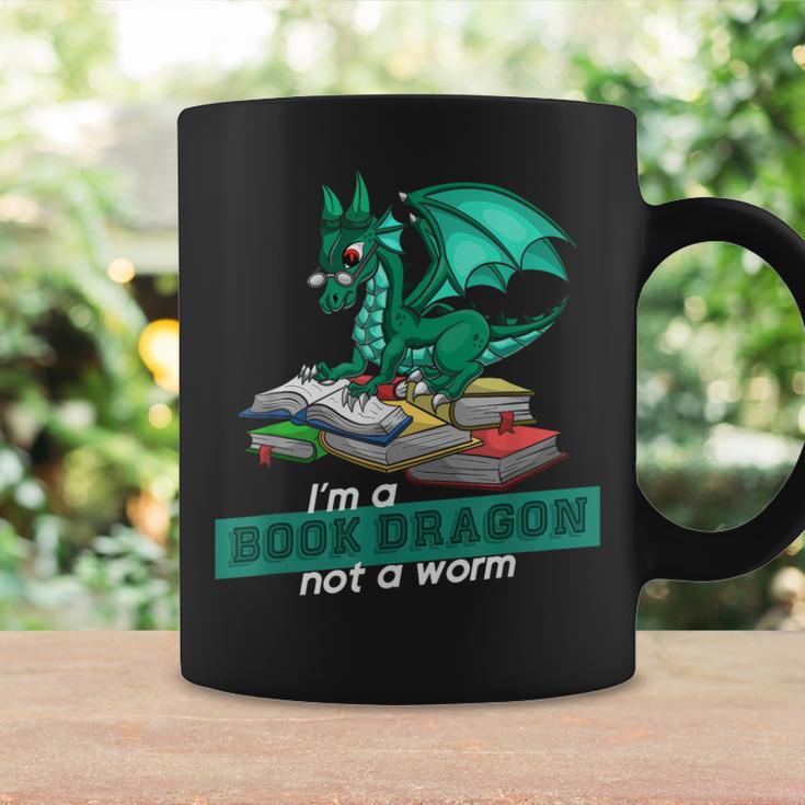 Im A Book Dragon Not A Worm Dragon Graphic Print Coffee Mug Gifts ideas