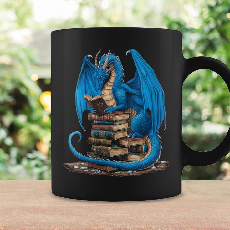 Book Lover Bookworm Reading Books Dragon Graphic Print Coffee Mug Gifts ideas