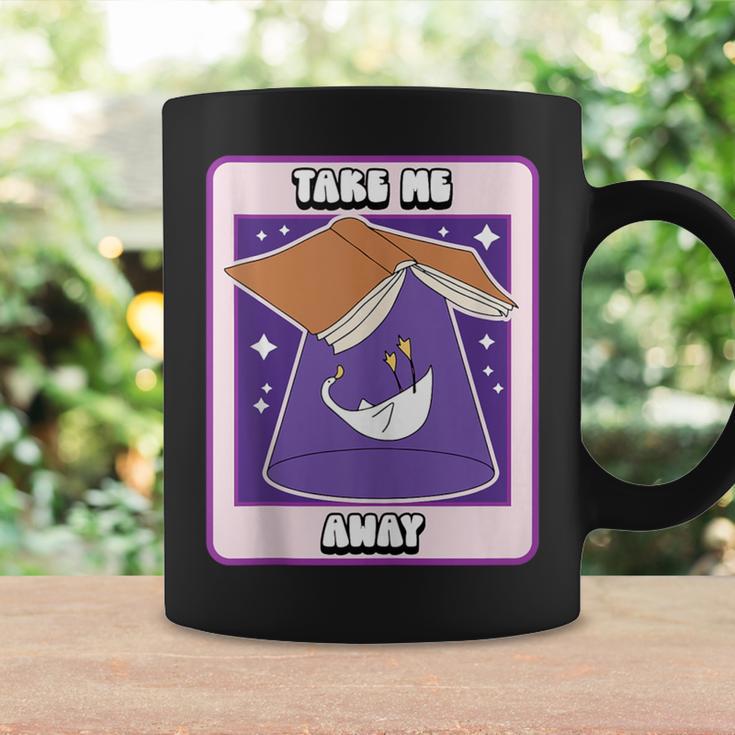 Book Lover Goose Take Me Away UFO Book Humor Graphic Print Coffee Mug Gifts ideas Book Lover Goose Take Me Away UFO Book Humor Graphic Print Coffee Mug Gifts ideas