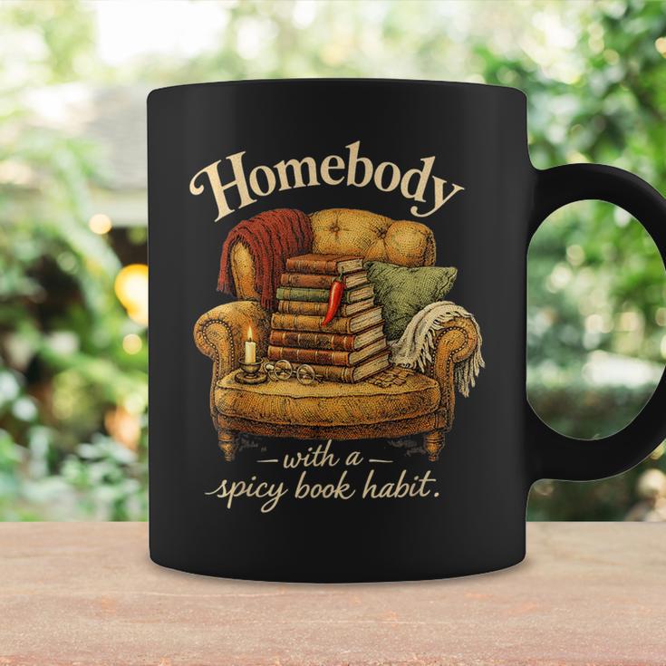 Book Lover Homebody With A Spicy Book Habit Graphic Print Coffee Mug Gifts ideas