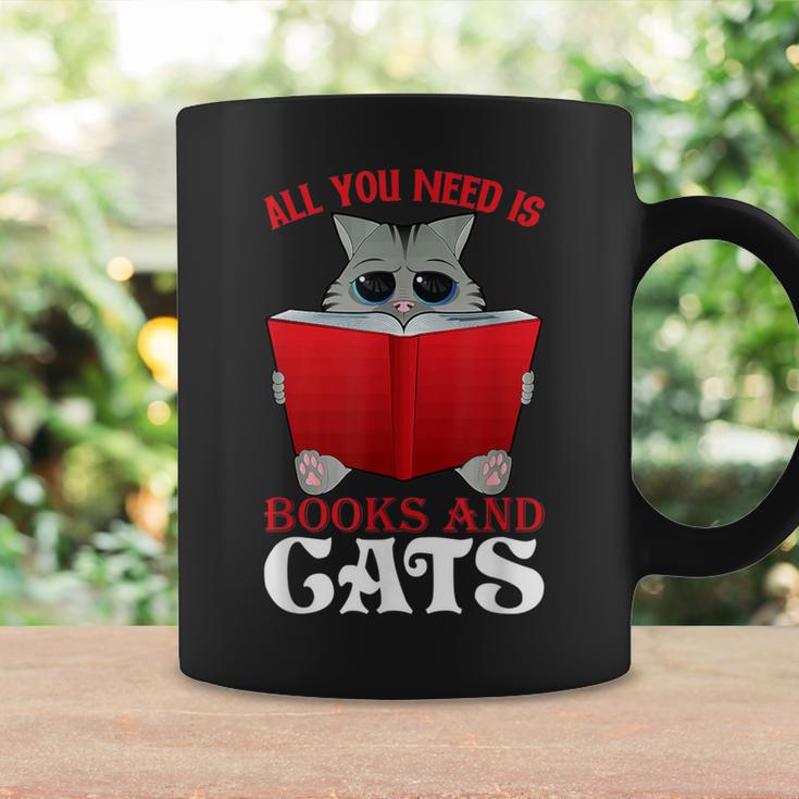 Book Lover Nerd Reading Teacher Bookworm Ladies Cat Graphic Print Coffee Mug Gifts ideas