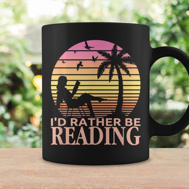Book Lover Women Girls I'd Rather Be Reading Graphic Print Coffee Mug Gifts ideas