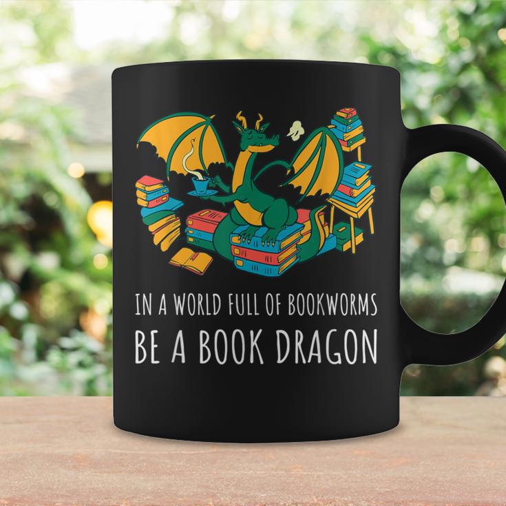 Book Lover In A World Full Of Bookworms Be A Book Dragon Graphic Print Coffee Mug Gifts ideas
