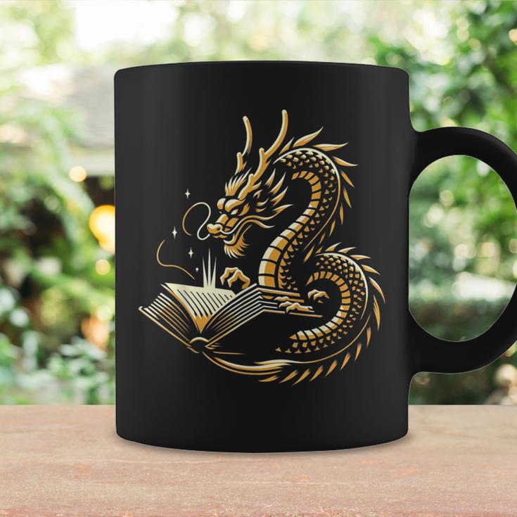 Book Lovers Dragon Fantasy Art Mythical Creatures Yellow Bookworm Chinese Dragon Graphic Print Coffee Mug Gifts ideas Book Lovers Dragon Fantasy Art Mythical Creatures Yellow Bookworm Chinese Dragon Graphic Print Coffee Mug Gifts ideas