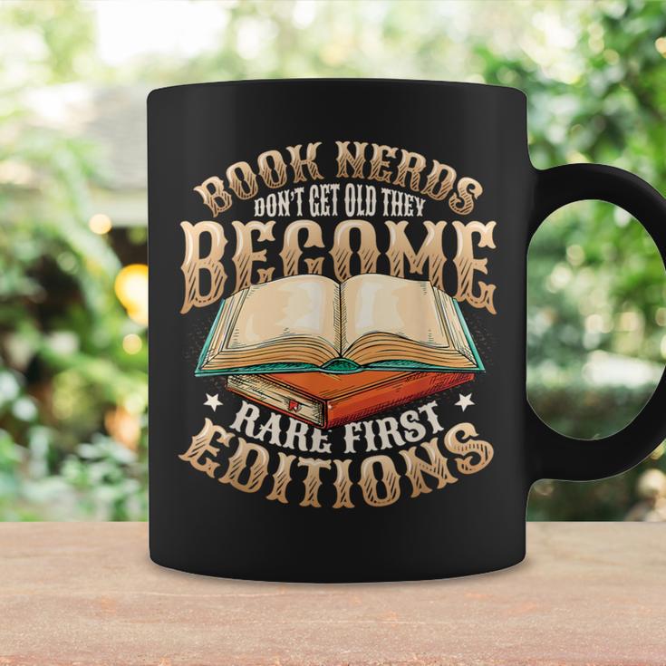 Book Nerds Become Rare First Editions Book Lover Birthday Graphic Print Coffee Mug Gifts ideas