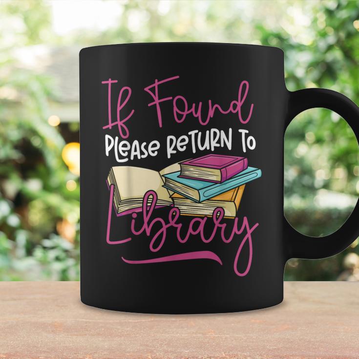 Book Reading If Found Please Return To Library Graphic Print Coffee Mug Gifts ideas
