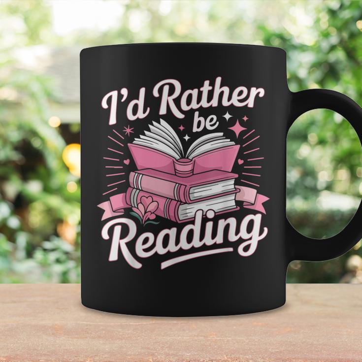 Book Reading I'd Rather Be Reading Graphic Print Coffee Mug Gifts ideas
