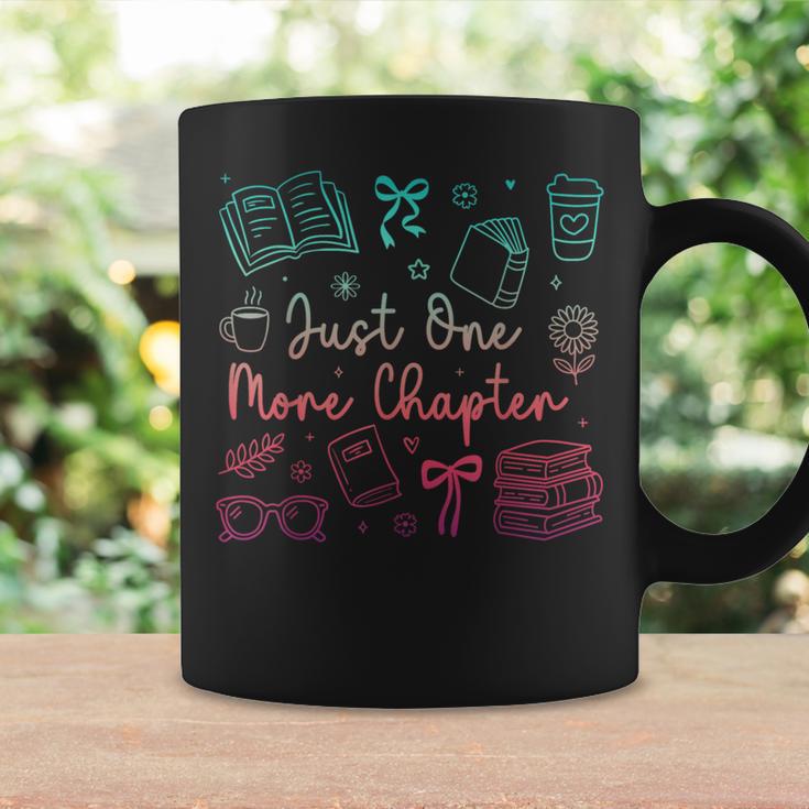 Book Reading Just One More Chapter Bookworm Librarian Reader Graphic Print Coffee Mug Gifts ideas