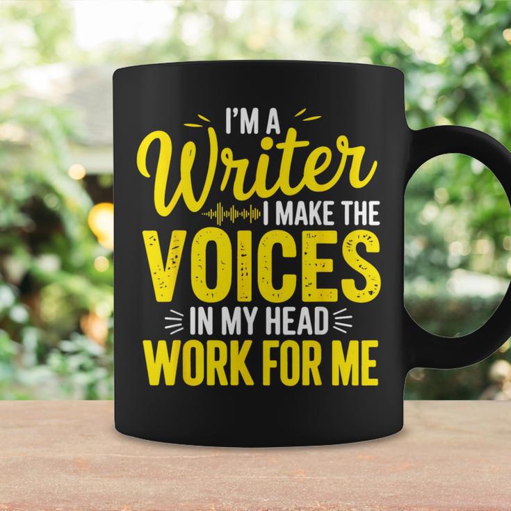 Book Writer Voices In My Head Work For Me Author Writing Graphic Print Coffee Mug Gifts ideas
