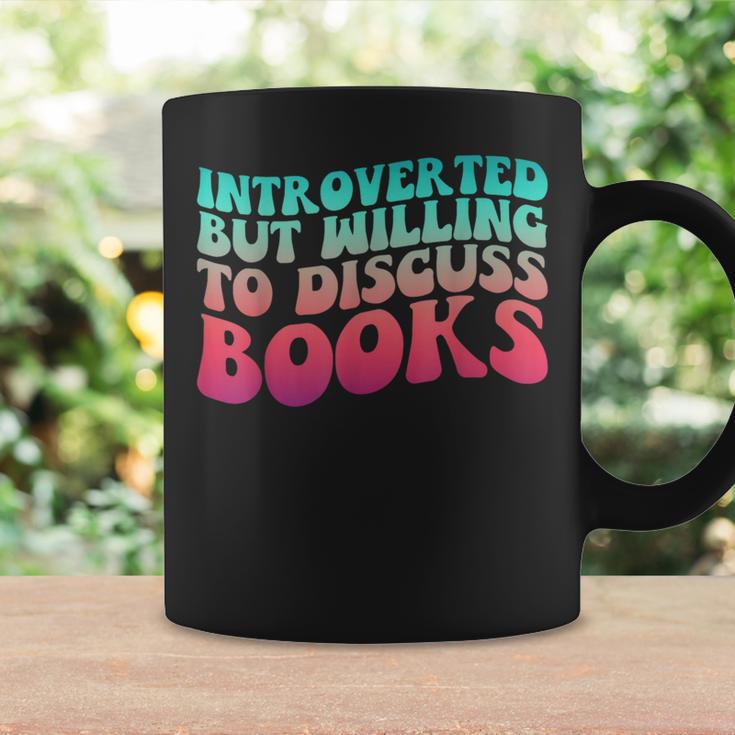 Bookish Reading Love Introverted But Willing To Discuss Book Graphic Print Coffee Mug Gifts ideas