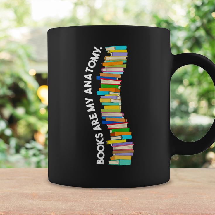 Books Are My Anatomy Spine Backbone Bookworm Reading Graphic Print Coffee Mug Gifts ideas