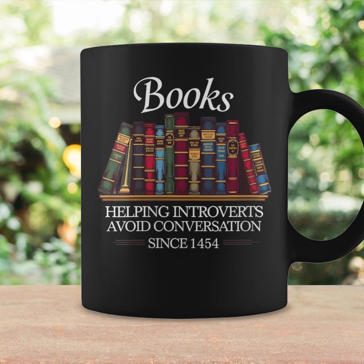 Books Help Introverts Avoid Conversation Graphic Print Coffee Mug Gifts ideas