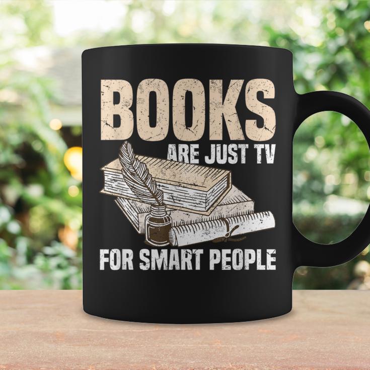 Books Are Just TV For Smart People Librarian Library Graphic Print Coffee Mug Gifts ideas