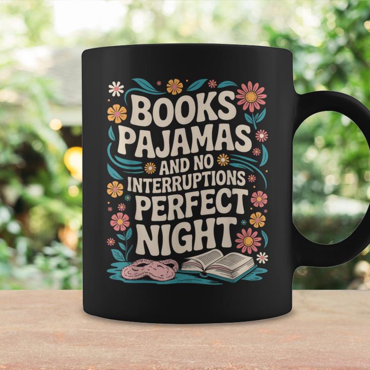 Books And Pajamas Book Lover Reading Reader Graphic Print Coffee Mug Gifts ideas