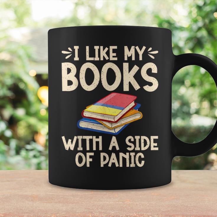 I Like My Books With a Side Of Panic Thriller Graphic Print Coffee Mug Gifts ideas