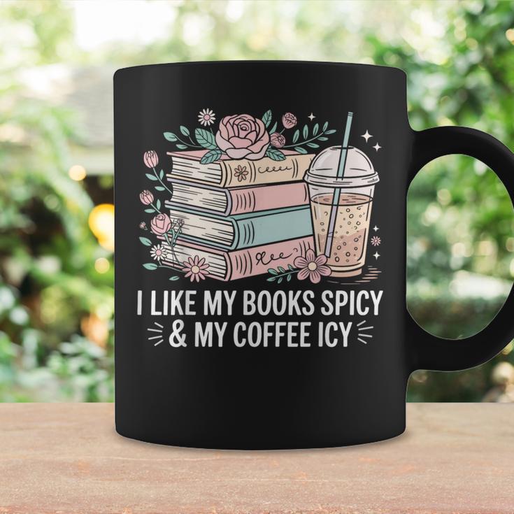 I Like My Books Spicy & My Coffee Icy Lover Bookworm Graphic Print Coffee Mug Gifts ideas I Like My Books Spicy & My Coffee Icy Lover Bookworm Graphic Print Coffee Mug Gifts ideas
