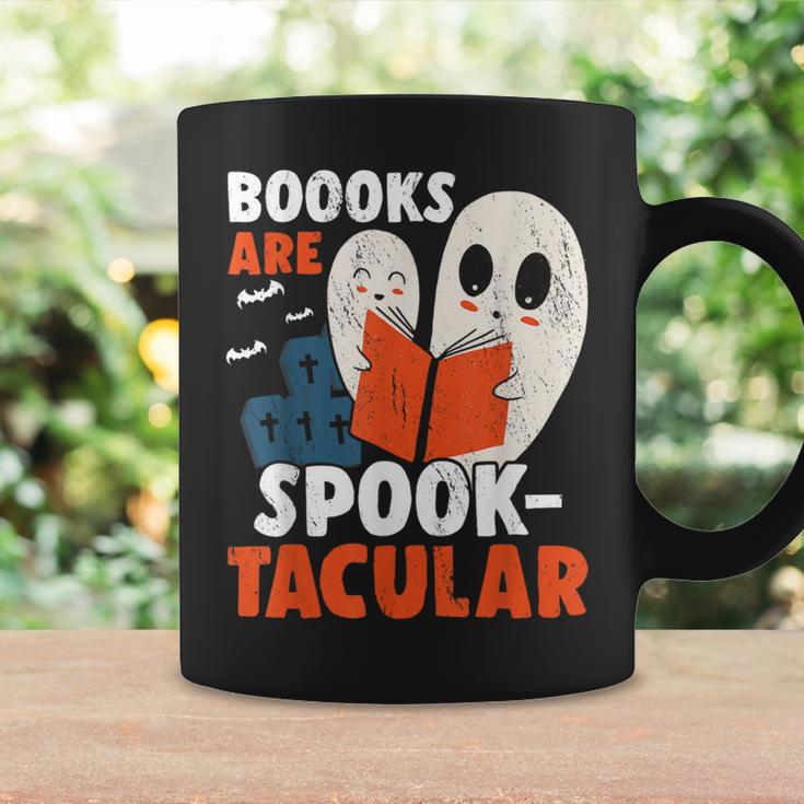 Books Are Spook-Tacular Halloween Bookworm Book Reading Graphic Print Coffee Mug Gifts ideas