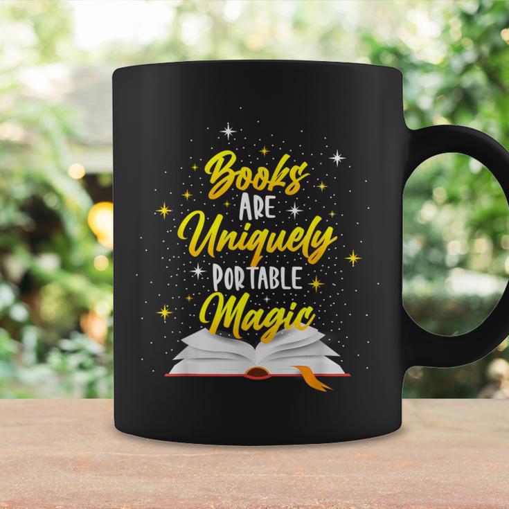 Books Are Uniquely Portable Magic Graphic Print Coffee Mug Gifts ideas