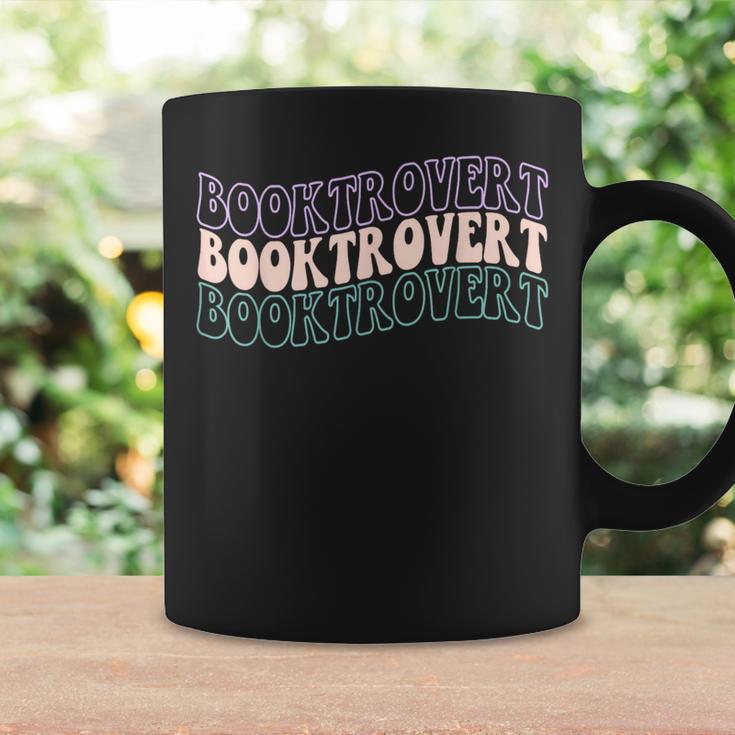 Booktrovert Groovy Read Books Avoid People & I Know Things Graphic Print Coffee Mug Gifts ideas