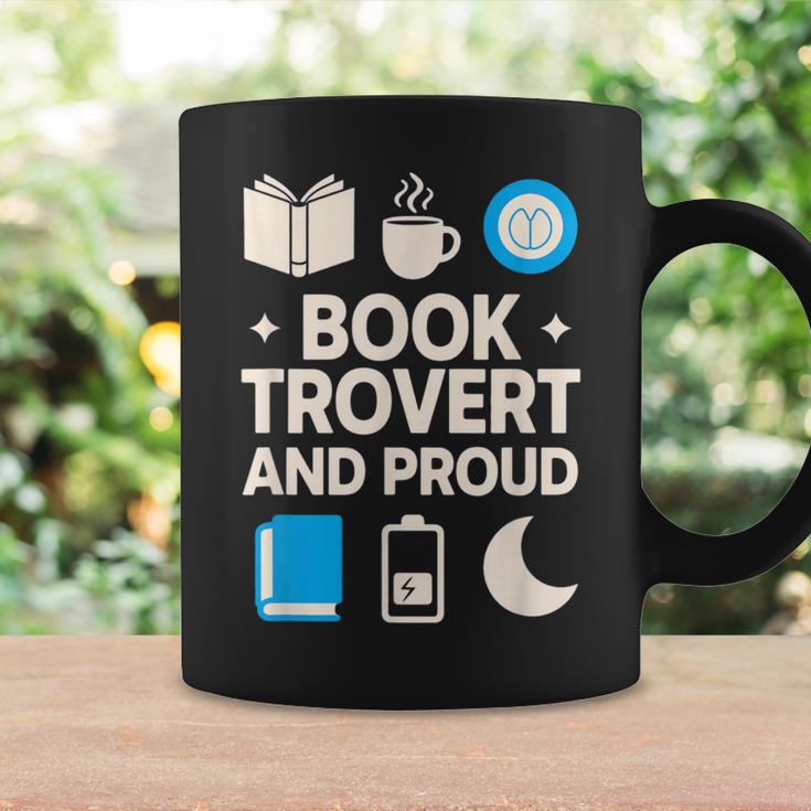 Booktrovert Introvert Reader Library Card Coffee Books Graphic Print Coffee Mug Gifts ideas