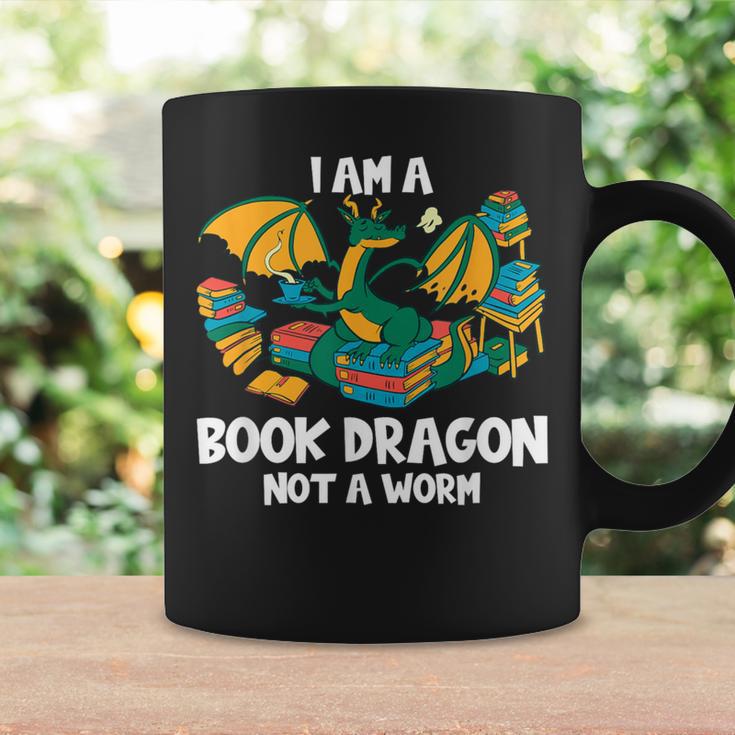Bookworm Books Reading I Am A Book Dragon Graphic Print Coffee Mug Gifts ideas