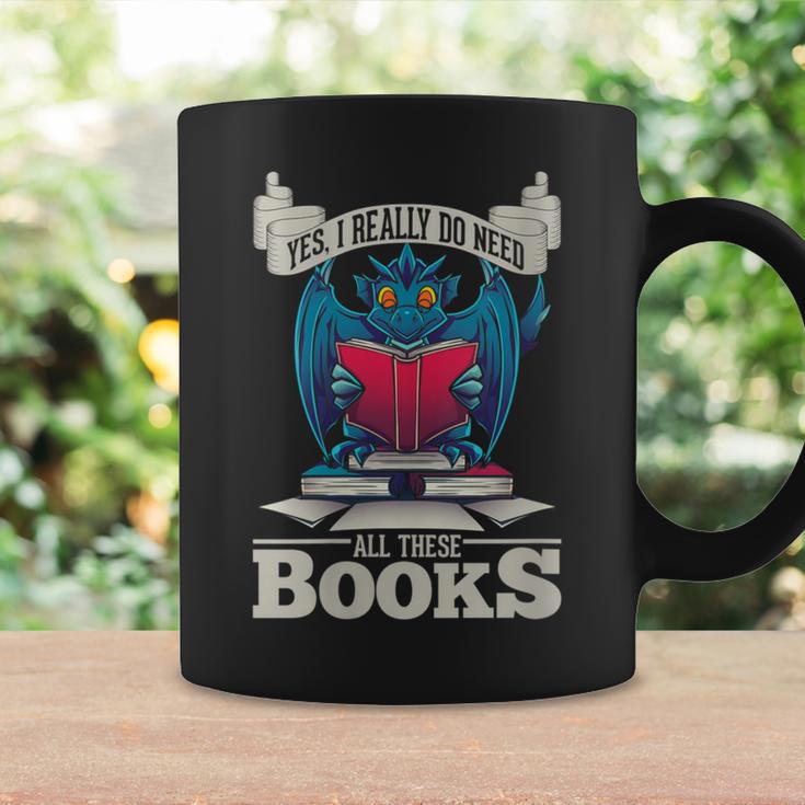 Bookworm Flying Mythical Creature Book Reading Dragon Graphic Print Coffee Mug Gifts ideas