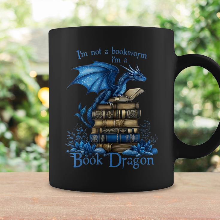 Bookworm I'm a Book Dragon Fantasy Reader Bookish Graphic Print Coffee Mug Gifts ideas