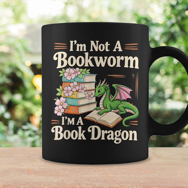 Bookworm I'm A Book Dragon Fantasy Reader Lover Bookish Graphic Print Coffee Mug Gifts ideas