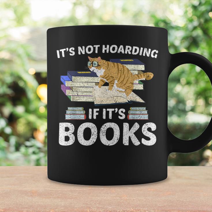 Bookworm Librarian Hoarder Cat Book Reading Hoarding Graphic Print Coffee Mug Gifts ideas
