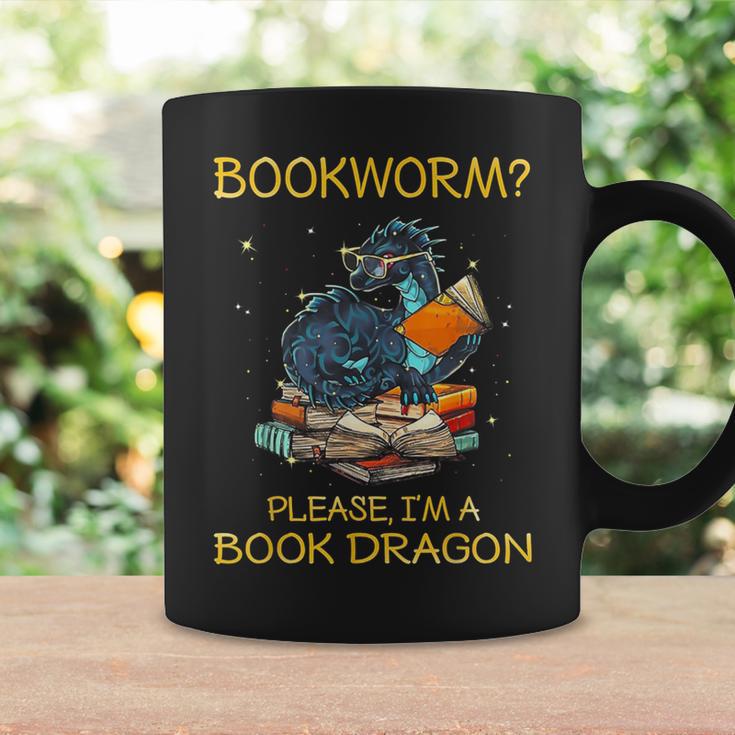 Bookworm Please I'm A Book Dragon Graphic Print Coffee Mug Gifts ideas